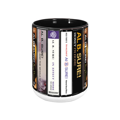 Al B. Sure! Albums Cassette Collection Retro Accent Mug