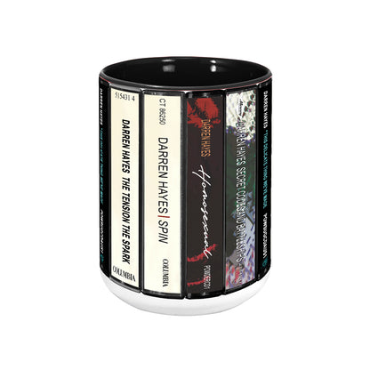 Darren Hayes Albums Cassette Collection Retro Accent Mug