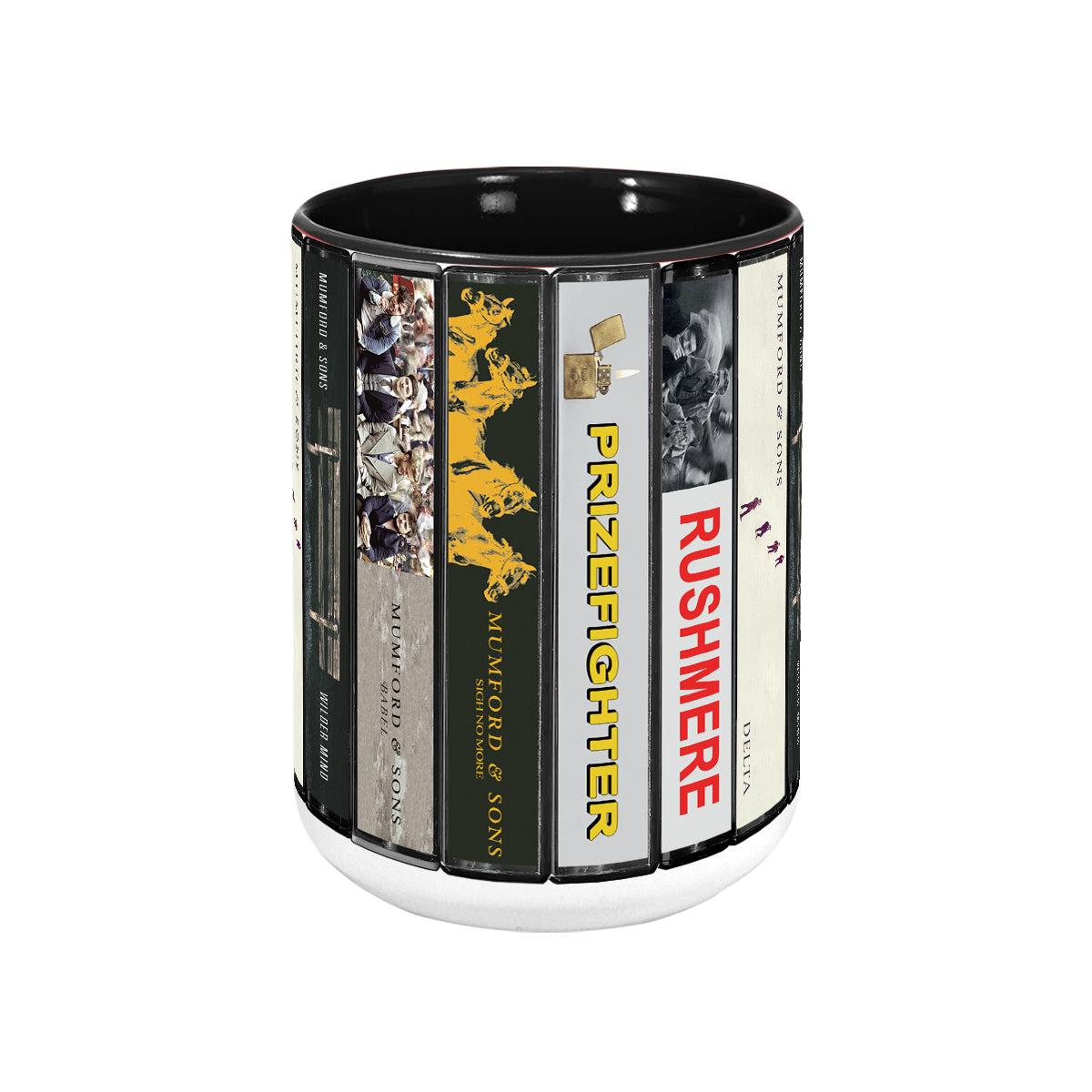 Mumford & Sons Albums Cassette Collection Retro Accent Mug