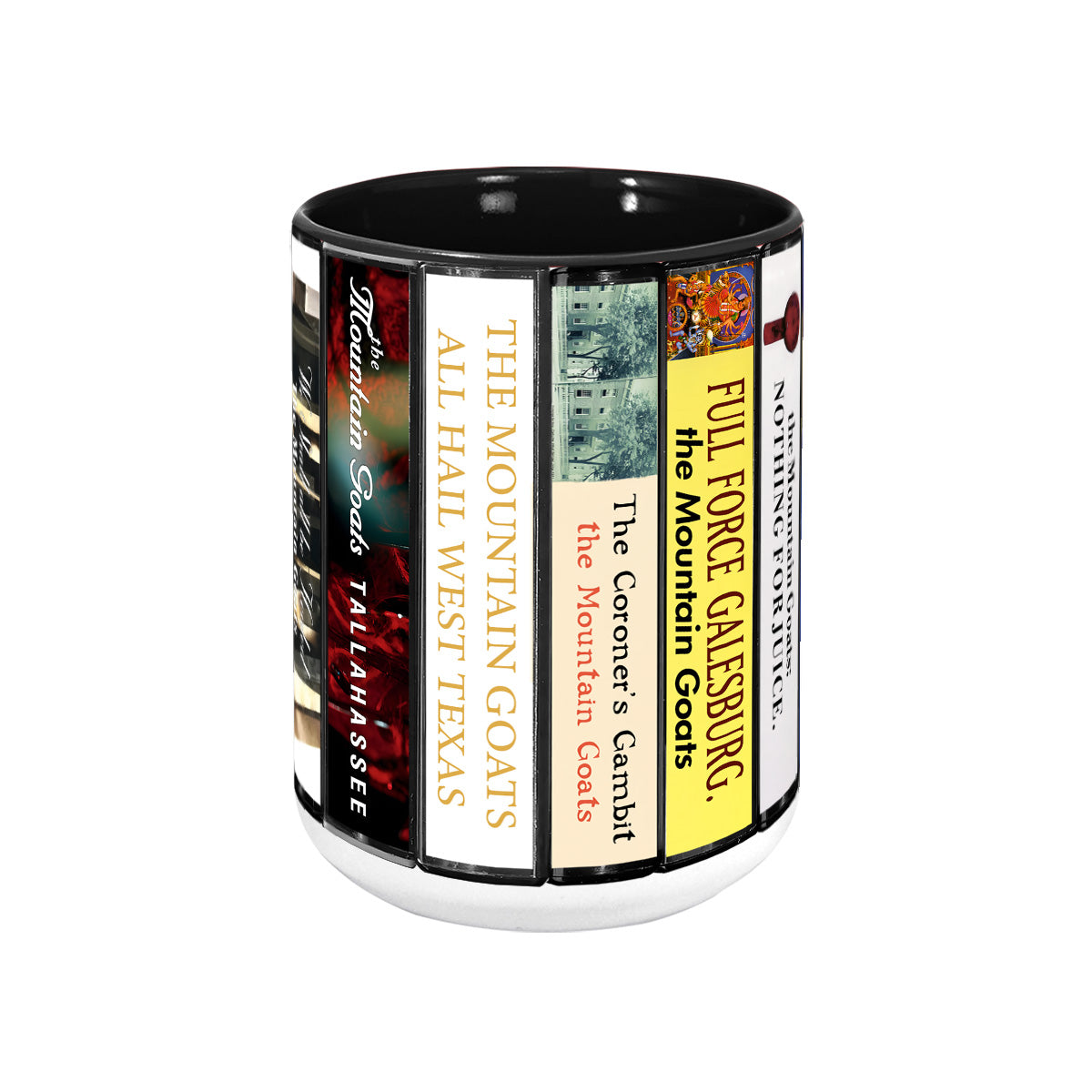 The Mountain Goats Albums Cassette Collection Retro Accent Mug