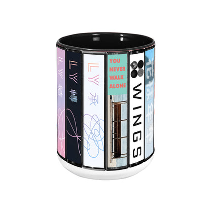 BTS Albums Collection Accent Mug