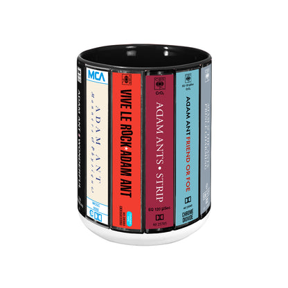 Adam and the Ants Albums Cassette Collection Retro Accent Mug
