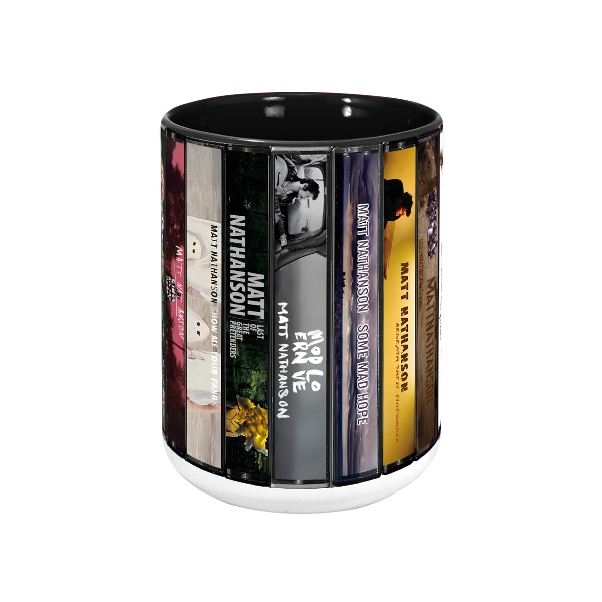 Matt Nathanson Albums Cassette Collection Retro Accent Mug
