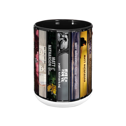 Matt Nathanson Albums Cassette Collection Retro Accent Mug