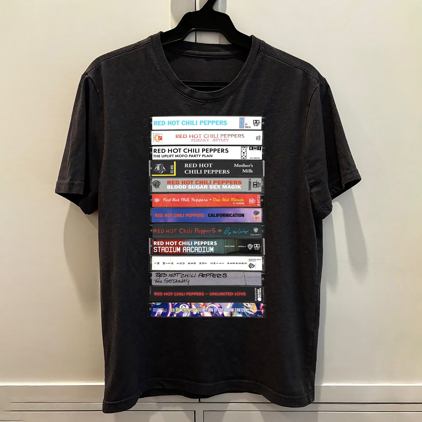 Red Hot Chili Peppers Albums Cassette Retro Collection Premium Unisex T-Shirt