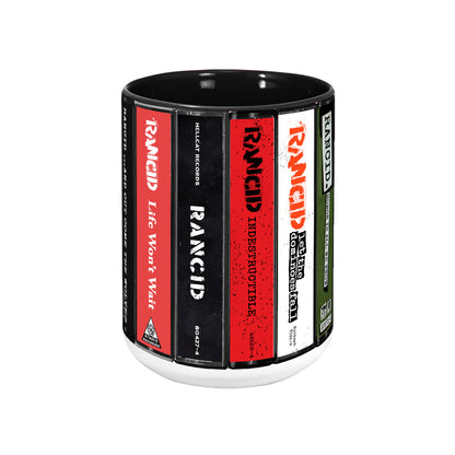 Rancid Albums Cassette Collection Retro Accent Mug
