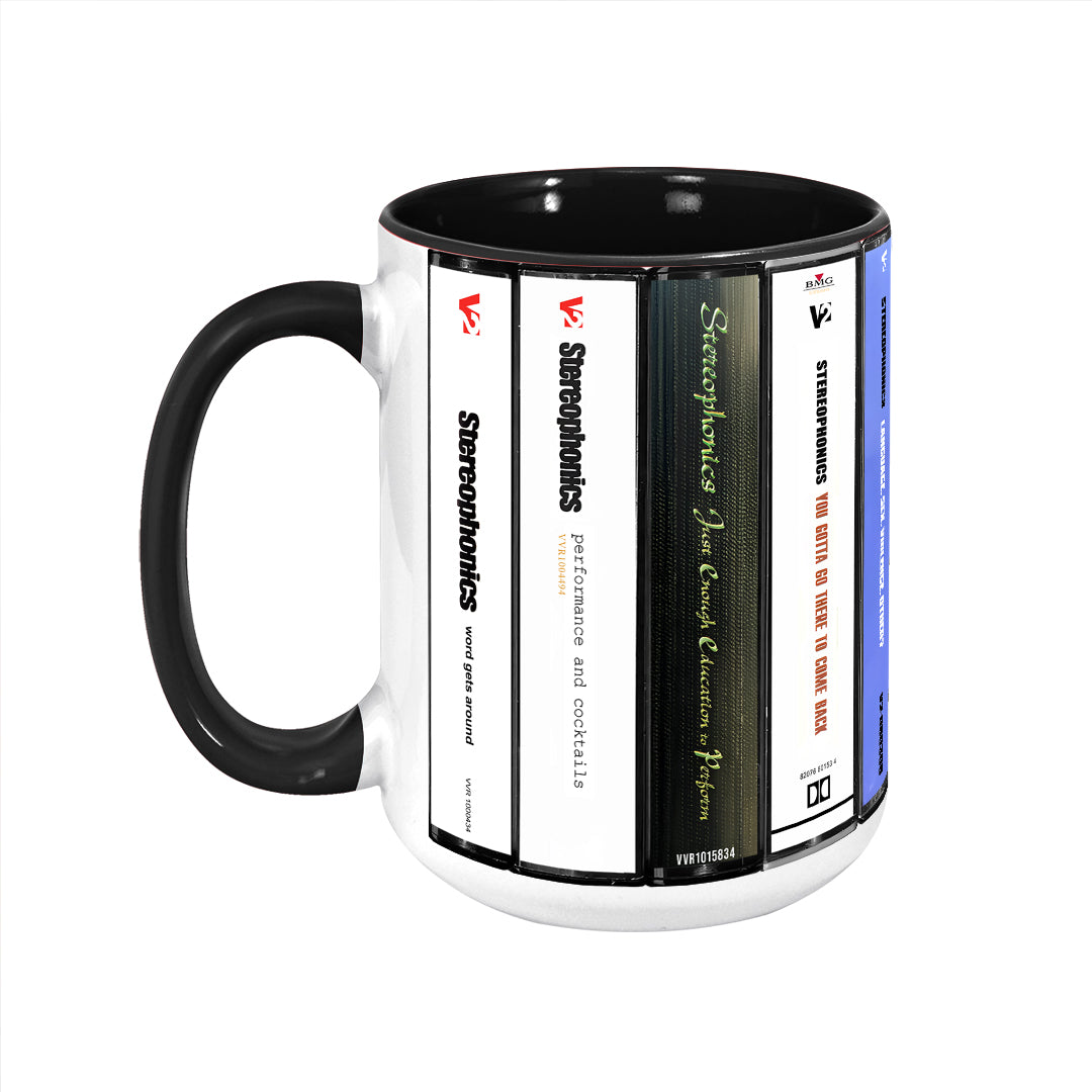 Stereophonics Albums Cassette Collection Retro Accent Mug