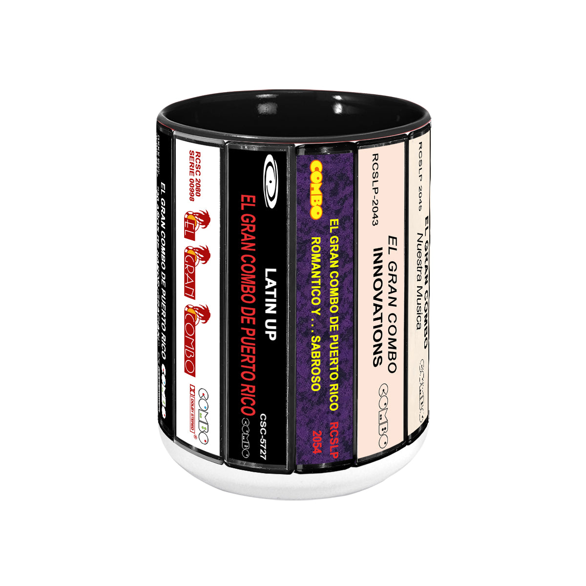 El Gran Combo de Puerto Rico Albums Cassette Collection Retro Accent Mug