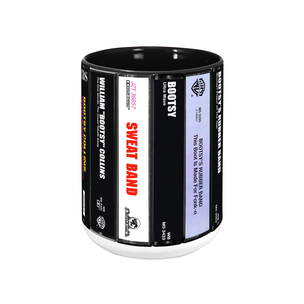 Bootsy Collins Albums Cassette Collection Retro Accent Mug