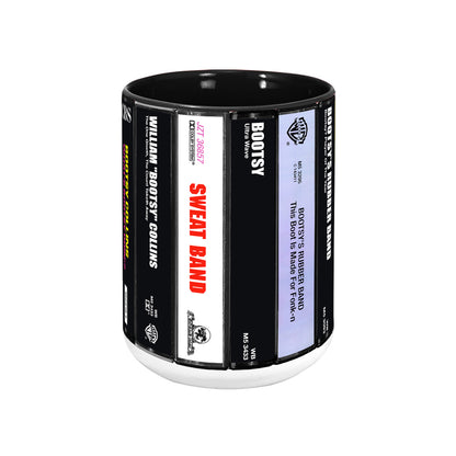 Bootsy Collins Albums Cassette Collection Retro Accent Mug