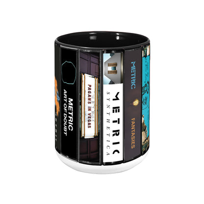 Metric Albums Cassette Collection Retro Accent Mug