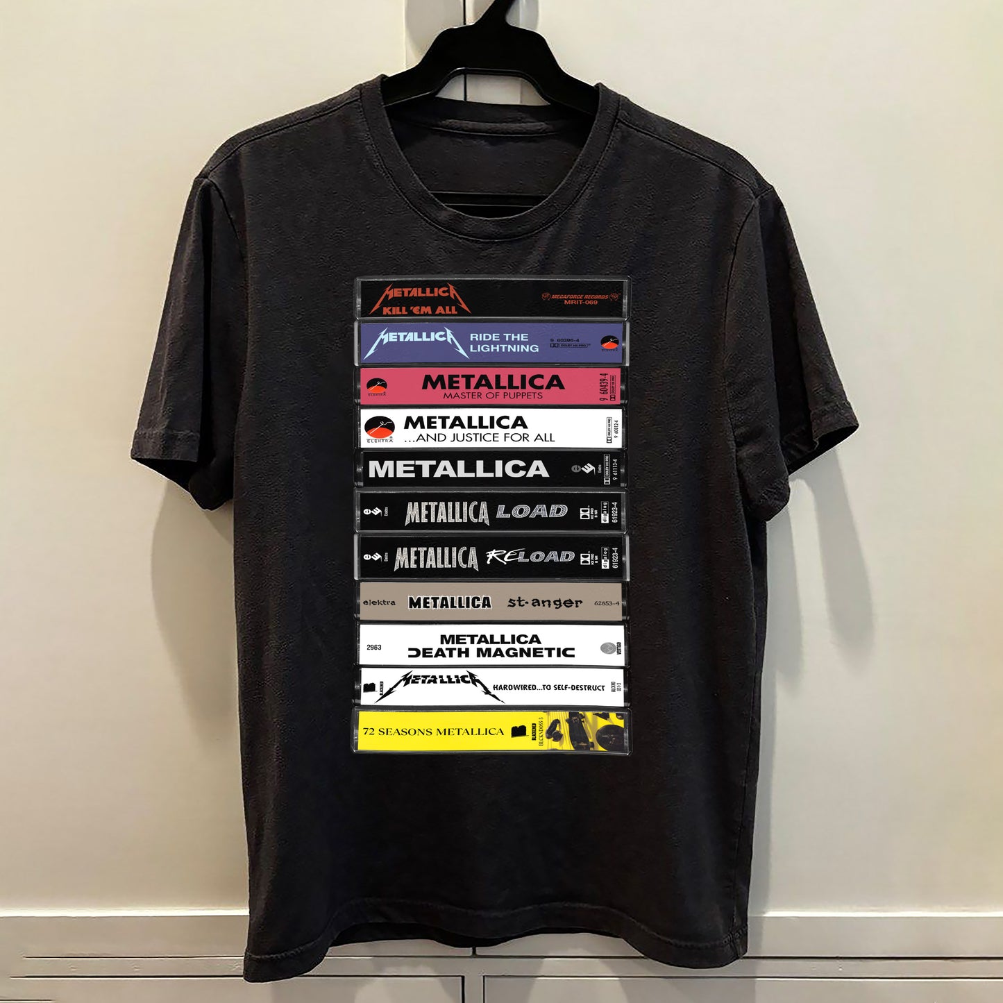 Metallica 11 Albums Cassette Retro Collection Premium Unisex T-Shirt