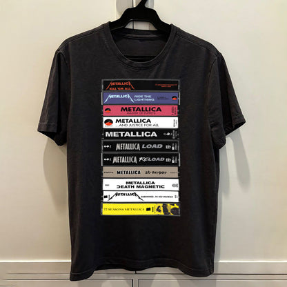 Metallica 11 Albums Cassette Retro Collection Premium Unisex T-Shirt