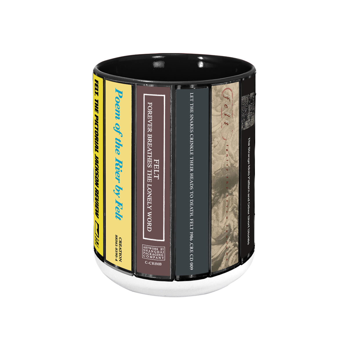 Felt Albums Cassette Collection Retro Accent Mug