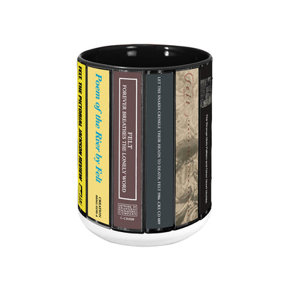 Felt Albums Cassette Collection Retro Accent Mug