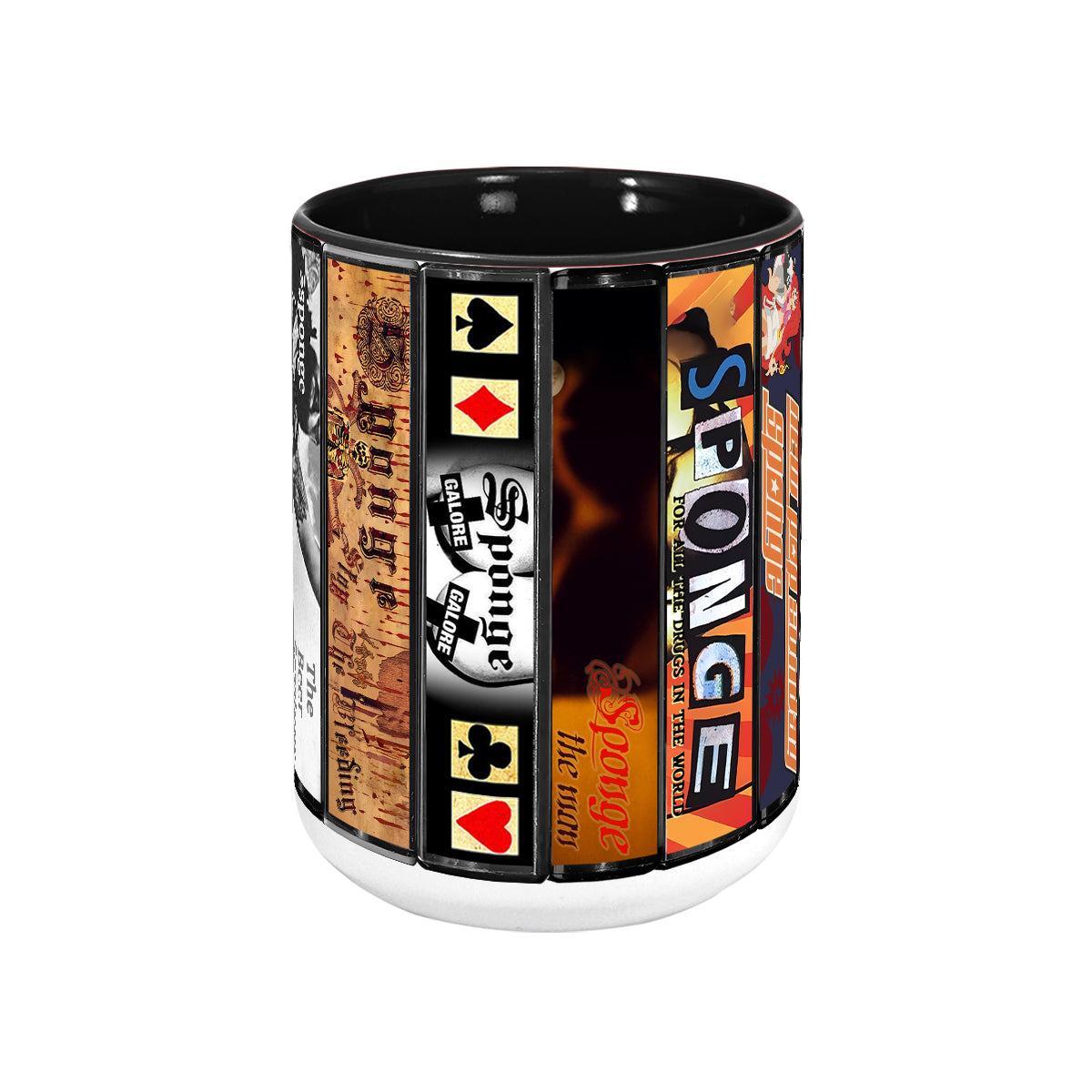 Sponge Albums Cassette Collection Retro Accent Mug