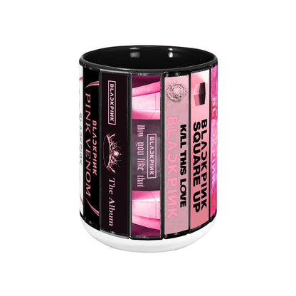 Blackpink Albums Cassette Collection Retro Accent Mug