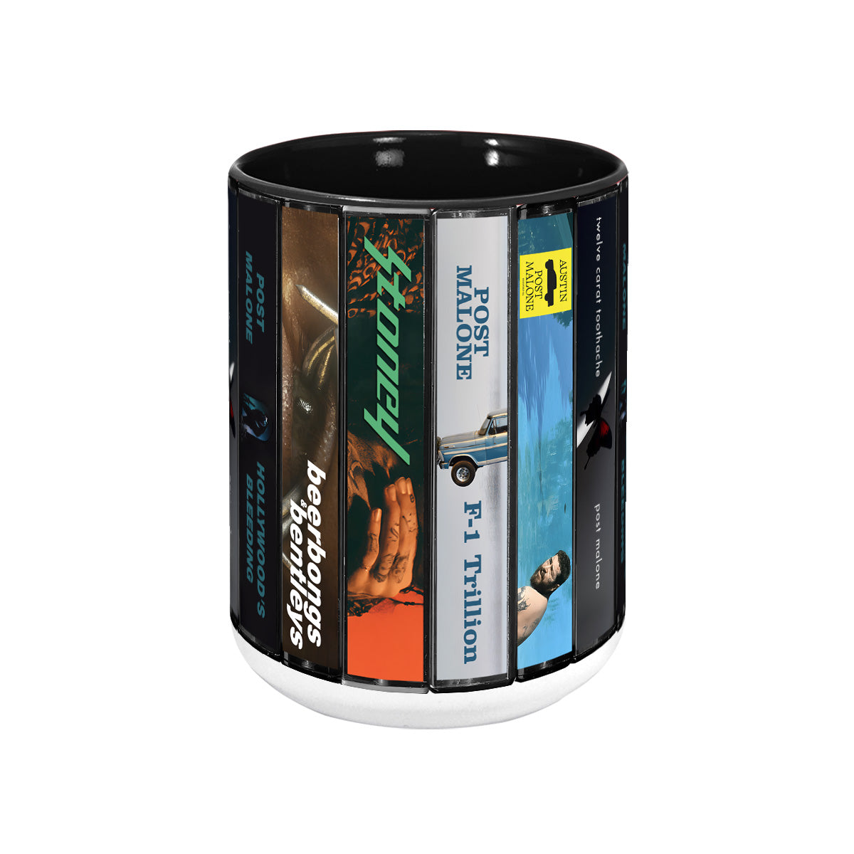Post Malone Albums Cassette Collection Retro Accent Mug