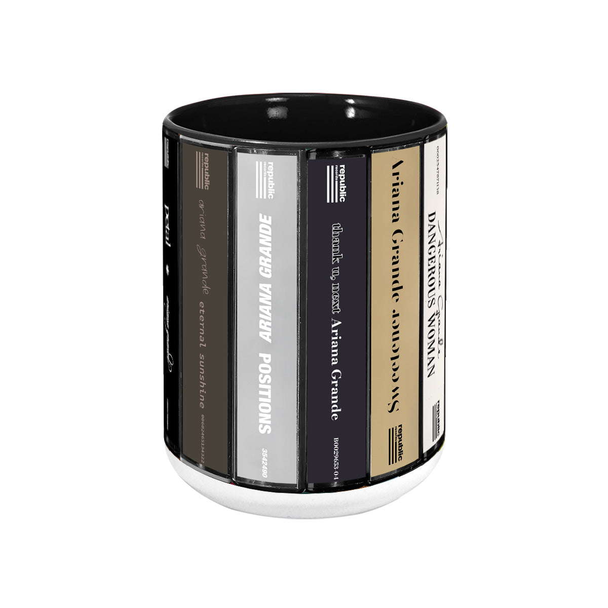 Ariana Grande Albums Cassette Collection Retro Accent Mug