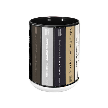 Ariana Grande Albums Cassette Collection Retro Accent Mug