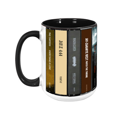 JayZ Albums Cassette Collection Retro Accent Mug