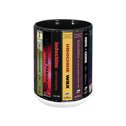 Indochine Albums Cassette Collection Retro Accent Mug