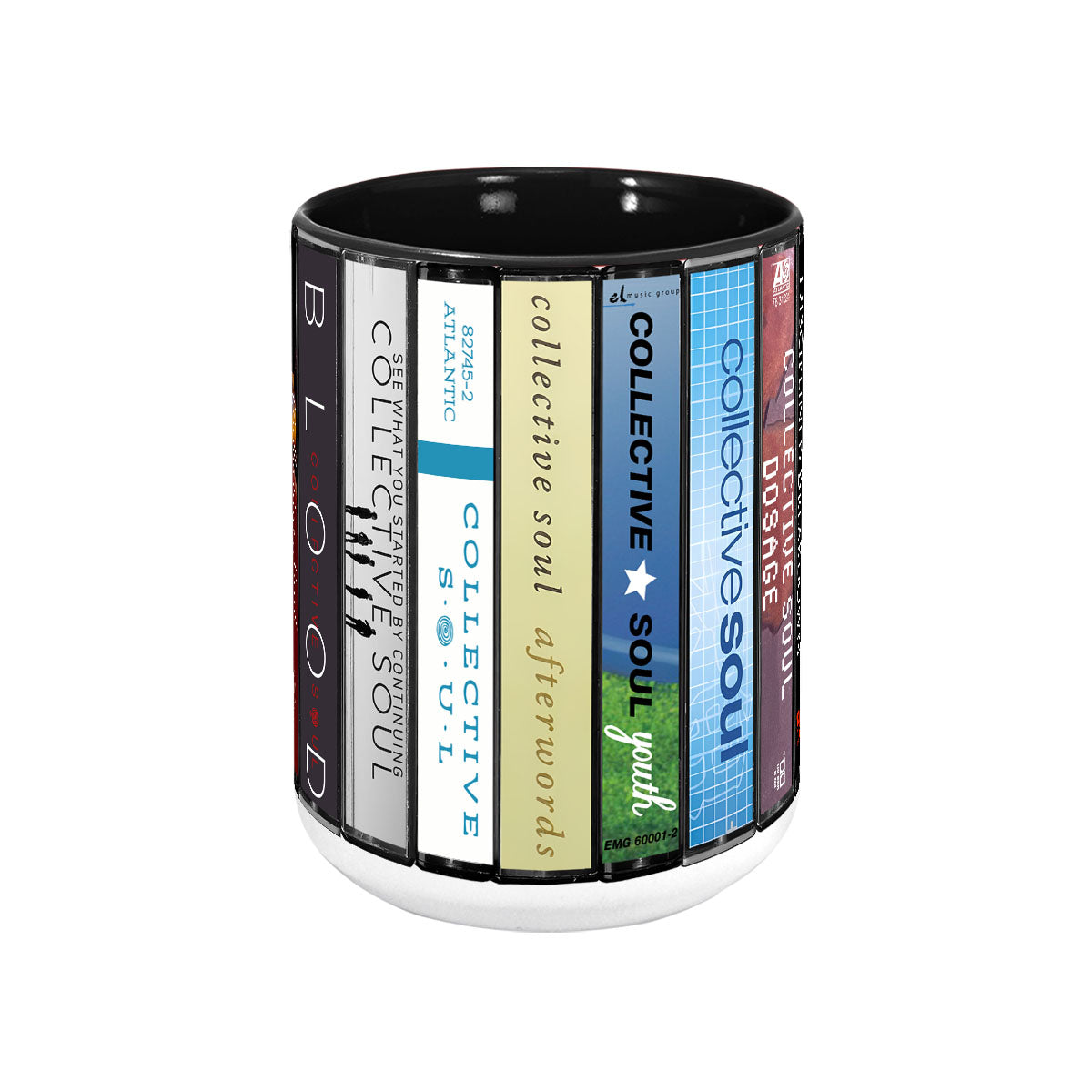 Collective Soul Albums Cassette Collection Retro Accent Mug