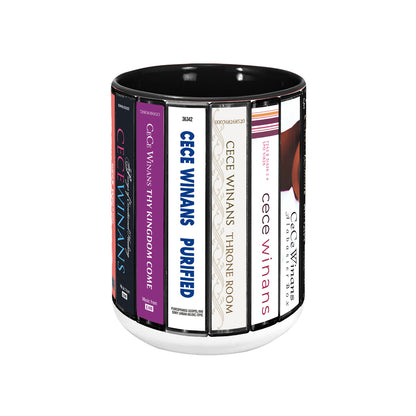 CeCe Winans Albums Cassette Collection Retro Accent Mug