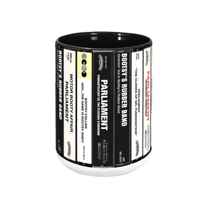 Parliament-Funkadelic Albums Cassette Collection Retro Accent Mug
