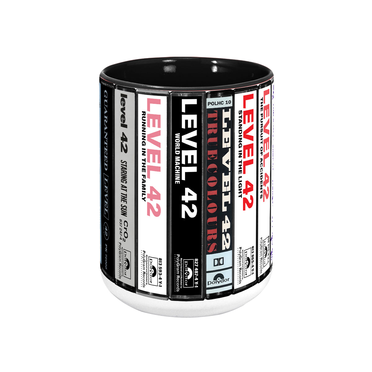 Level 42 Albums Cassette Collection Retro Accent Mug