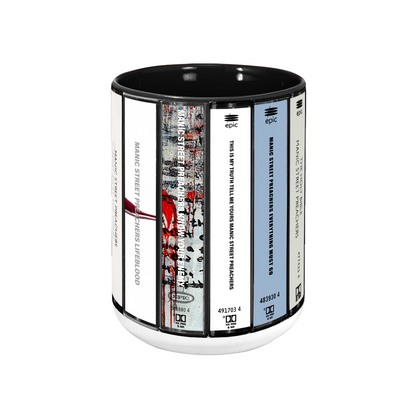 Manic Street Preachers Albums Cassette Collection Retro Accent Mug