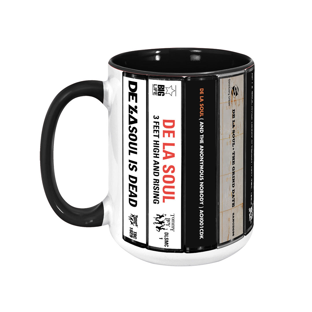 De La Soul Albums Cassette Collection Retro Accent Mug