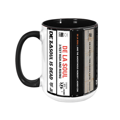 De La Soul Albums Cassette Collection Retro Accent Mug