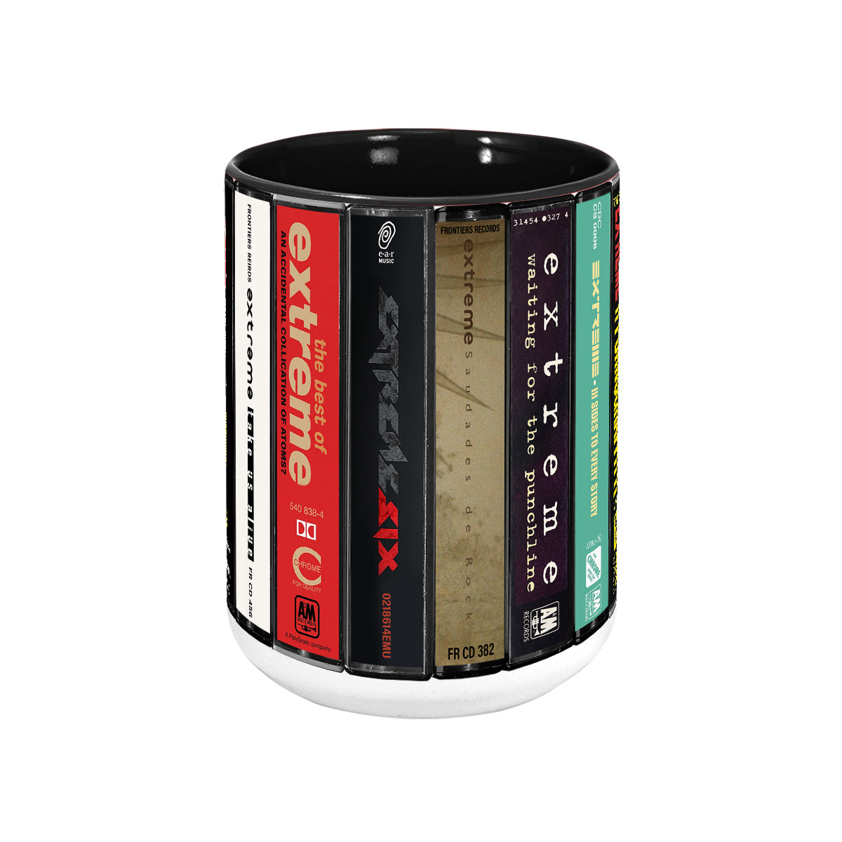 Extreme Albums Cassette Collection Retro Accent Mug