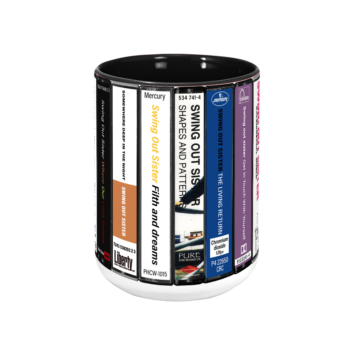 Swing Out Sister Albums Cassette Collection Retro Accent Mug