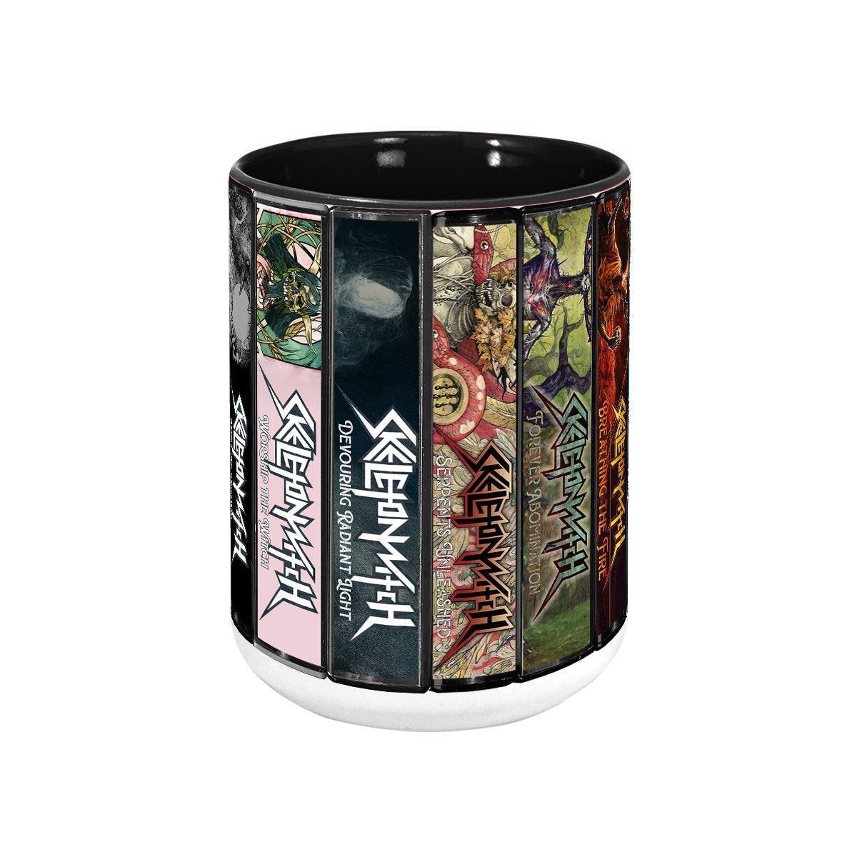 Skeletonwitch Albums Cassette Collection Retro Accent Mug