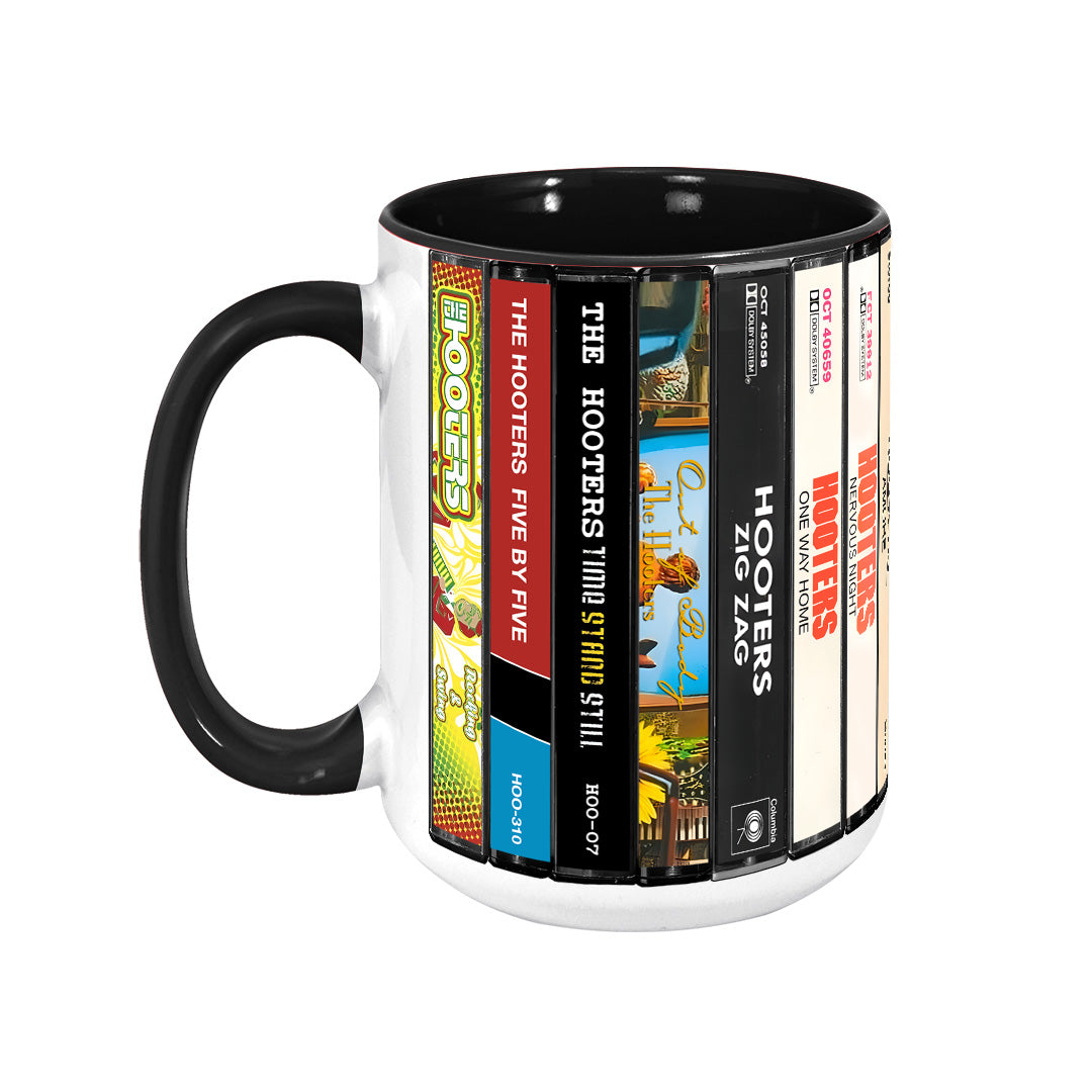 The Hooters Albums Cassette Collection Retro Accent Mug