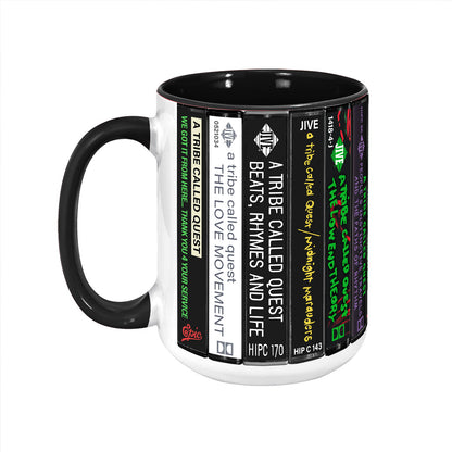 A Tribe Called Quest Albums Cassette Collection Retro Accent Edge-to-Edge Printed Mug
