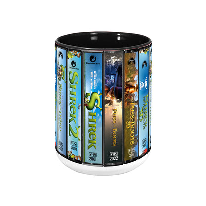 Shrek VHS Movies Collection Accent Mug
