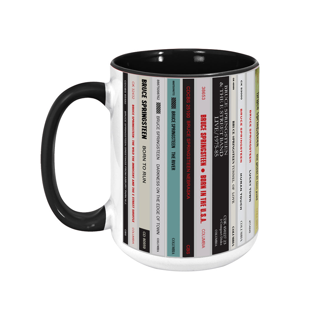 Bruce Springsteen CD Albums Collection Accent Mug