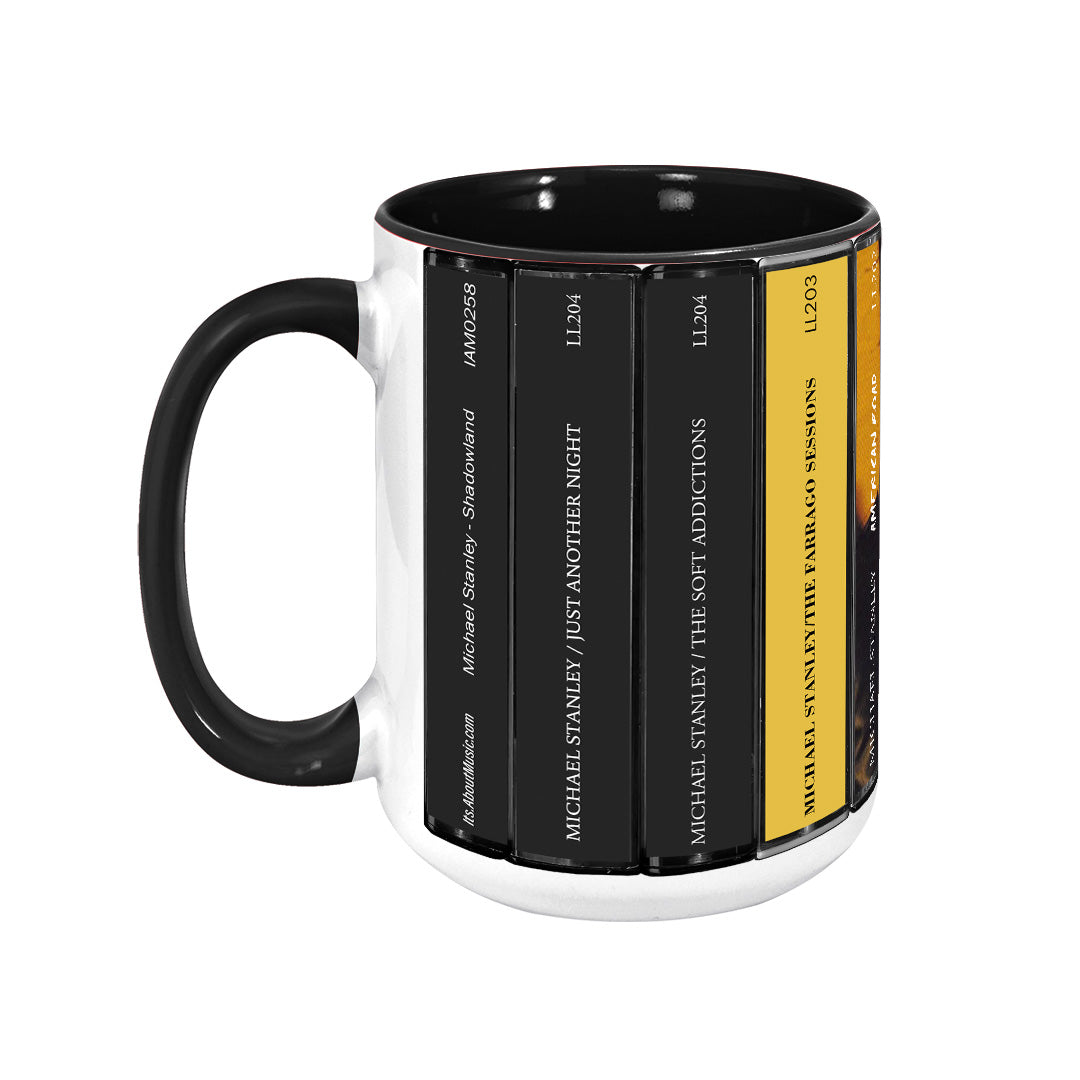 Michael Stanley Albums Cassette Collection Retro Accent Mug