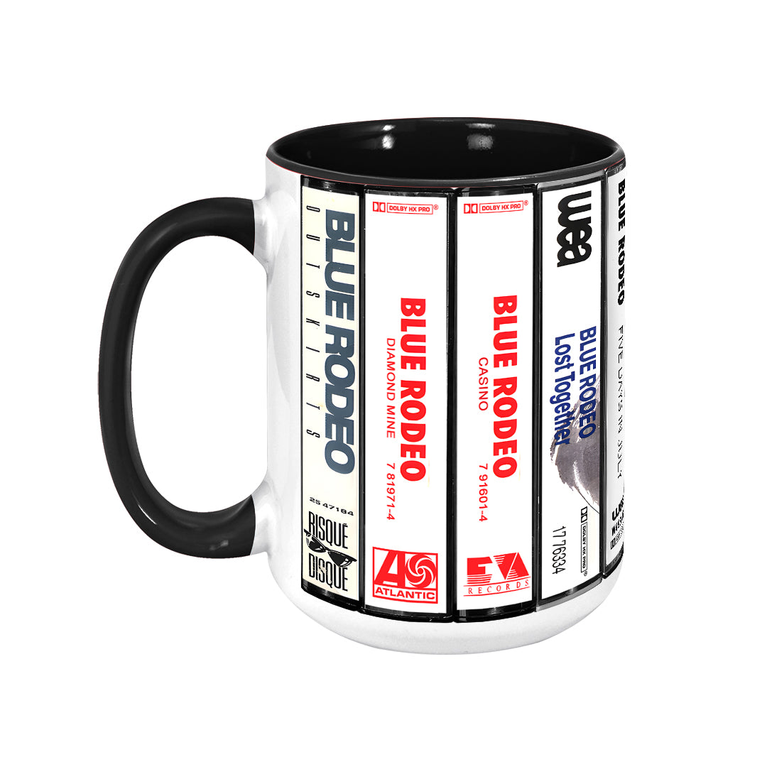 Blue Rodeo Albums Cassette Collection Retro Accent Mug