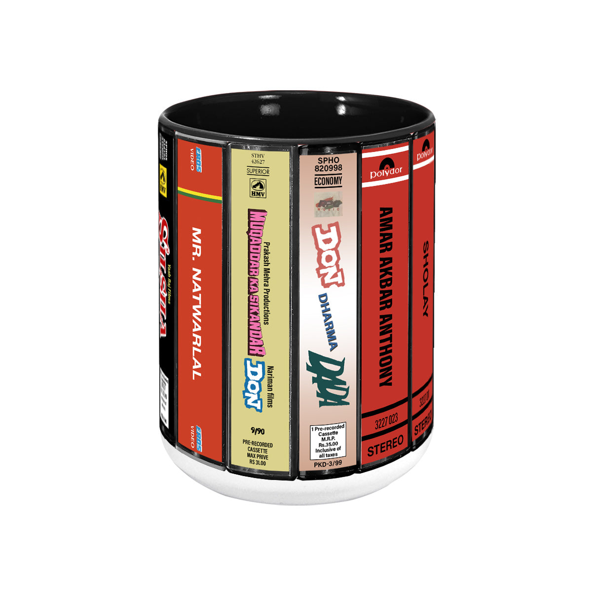 Bollywood Movie Collection Retro Accent Mug