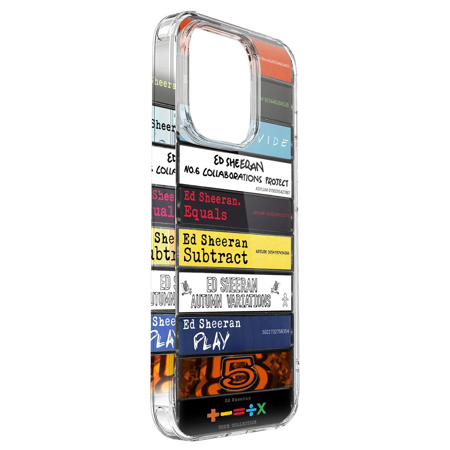 Ed Sheeran Albums Cassette Collection Retro Phone Case
