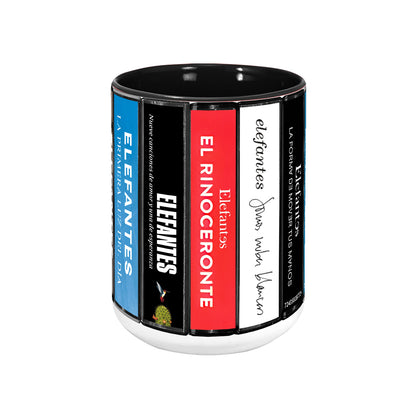 Elefantes Albums Cassette Collection Retro Accent Mug