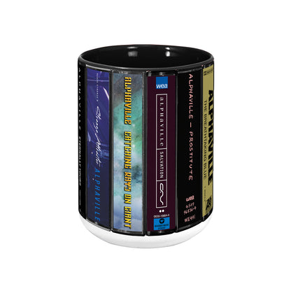 Alphaville Albums Cassette Collection Retro Accent Mug