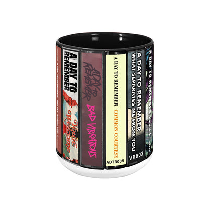 A Day to Remember Albums Cassette Collection Retro Accent Mug