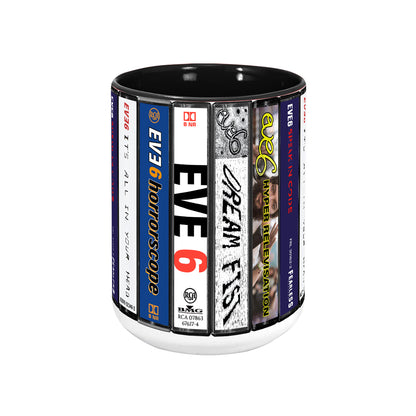 Eve 6 Albums Cassette Collection Retro Accent Mug