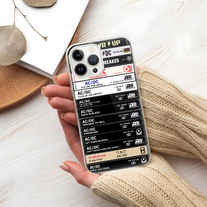 AC/DC Albums Cassette Collection Retro Phone Case