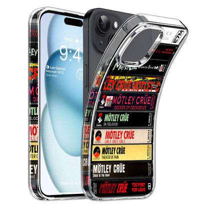 Motley Crue Albums Cassette Collection Retro Phone Case